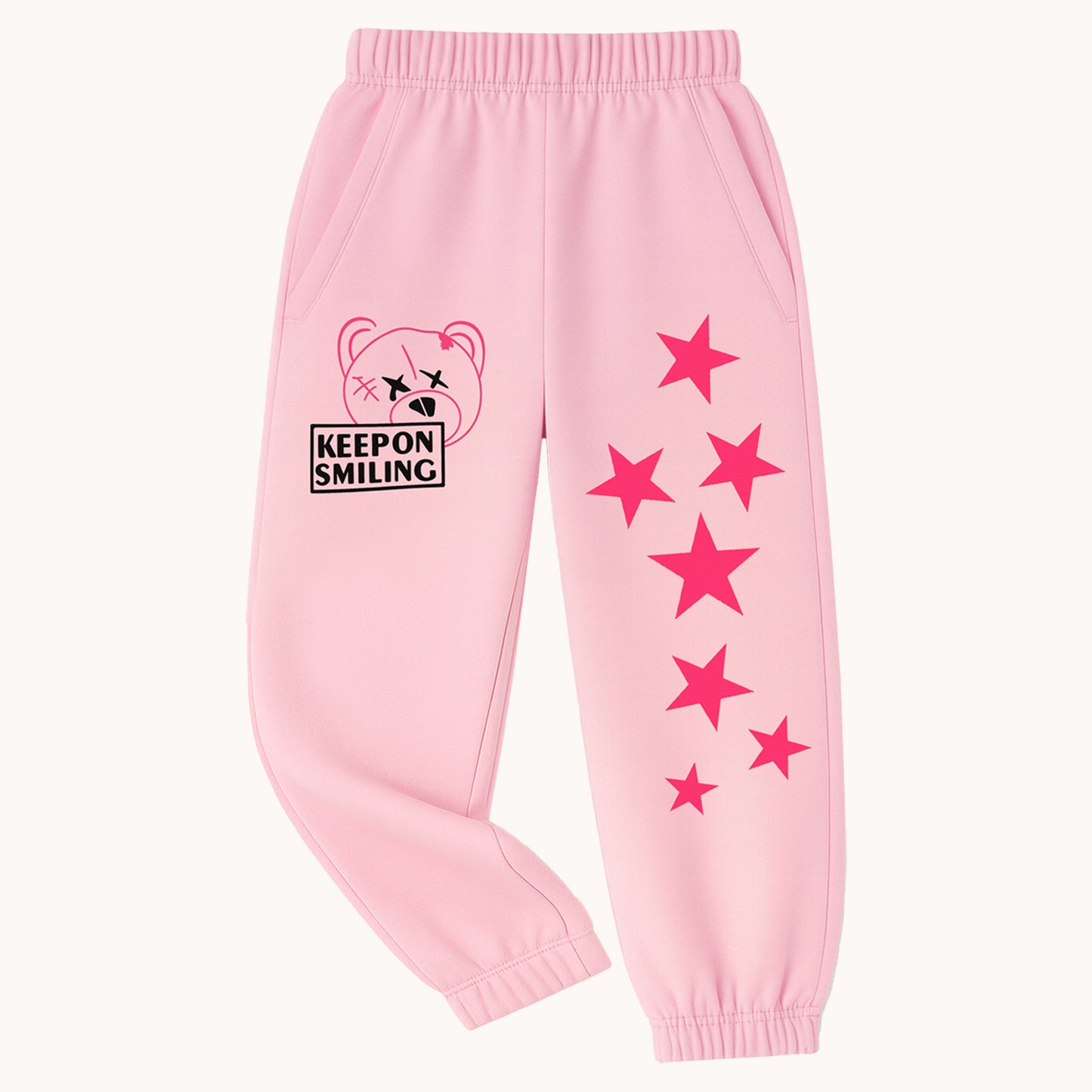 Kuchipoo Girls Regular Fit Track Pants with Pockets - Pack of 3