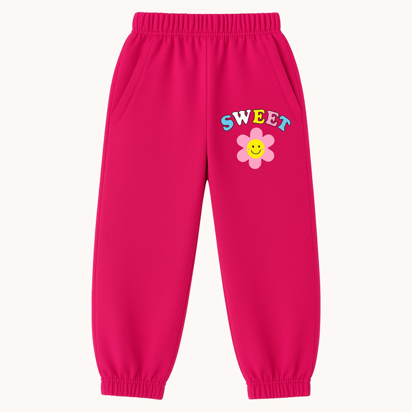 Kuchipoo Girls Regular Fit Track Pants with Pockets - Pack of 3