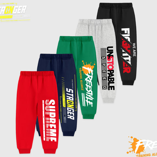 Kuchipoo Boys Trackpants Joggers - Pack of 5