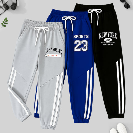 Kuchipoo Boys Regular Fit Track Pants - Pack of 3