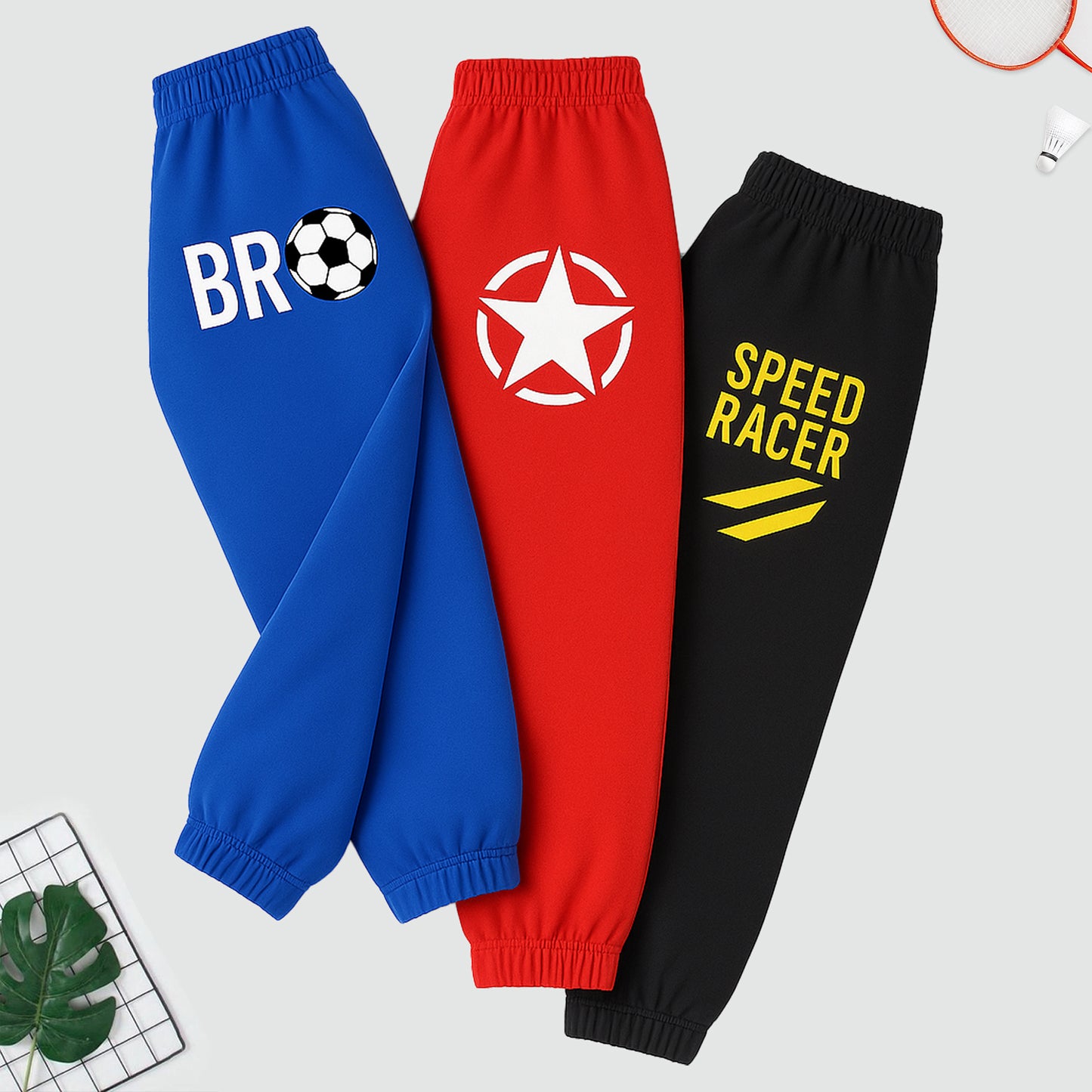 Kuchipoo Boys Trackpant Joggers - Pack of 3