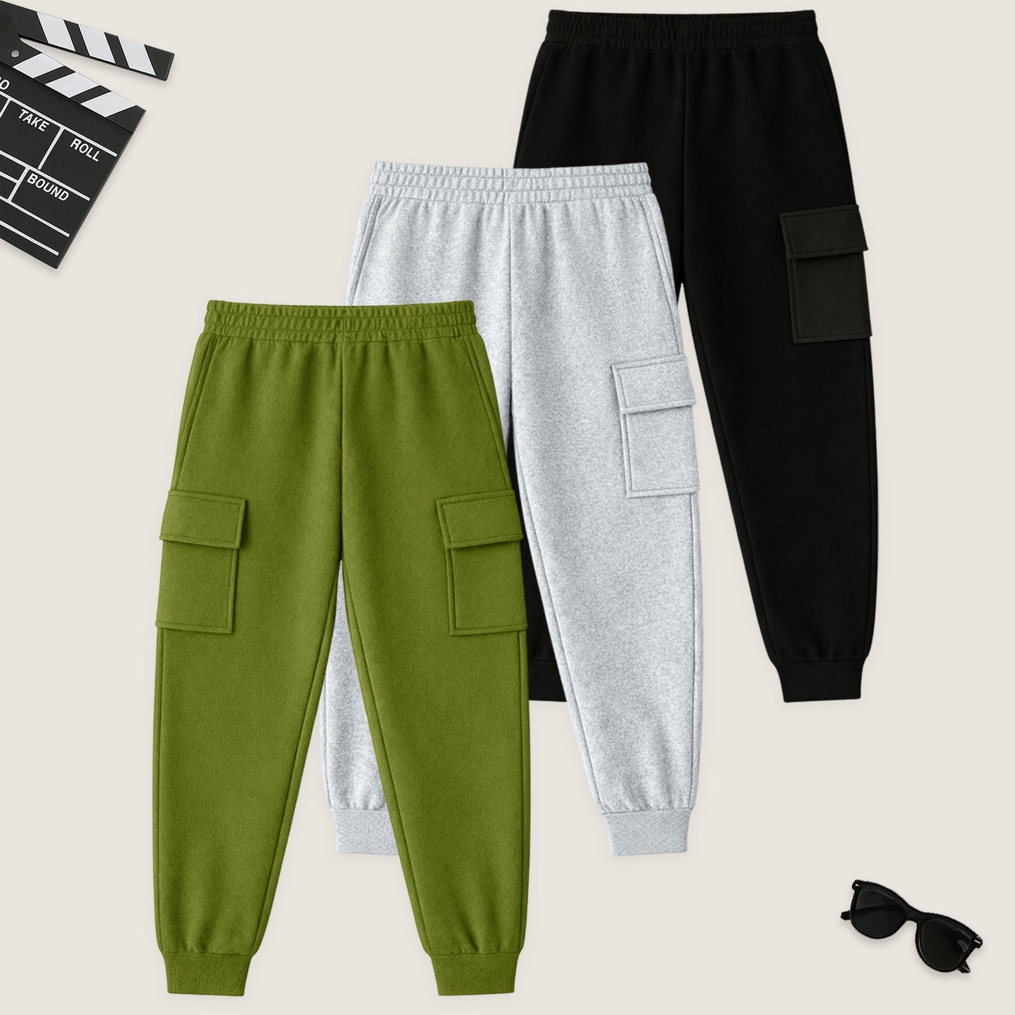 Kuchipoo Boys Cargo Joggers
