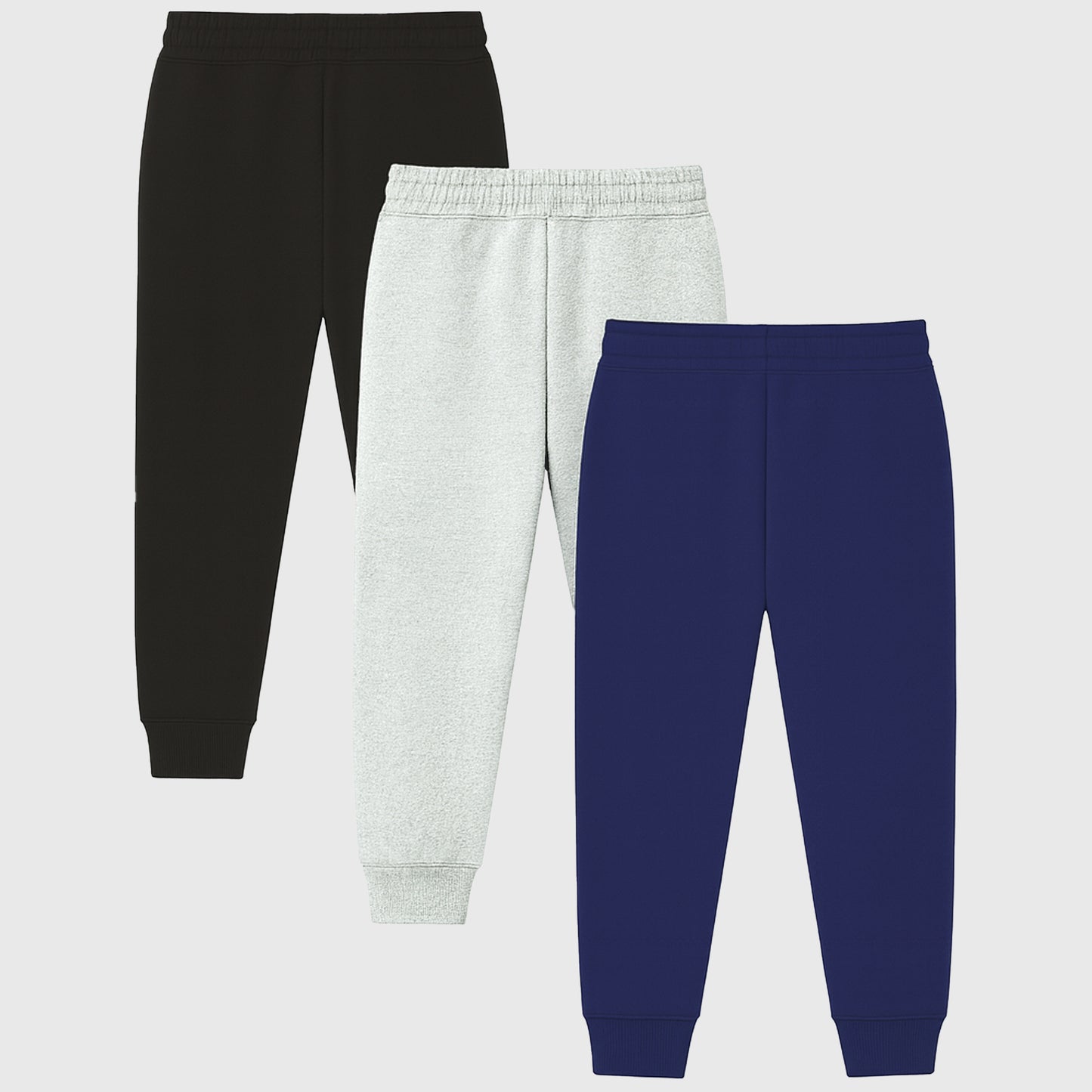 Kuchipoo Boys Regular Fit Track Pants - Pack of 3