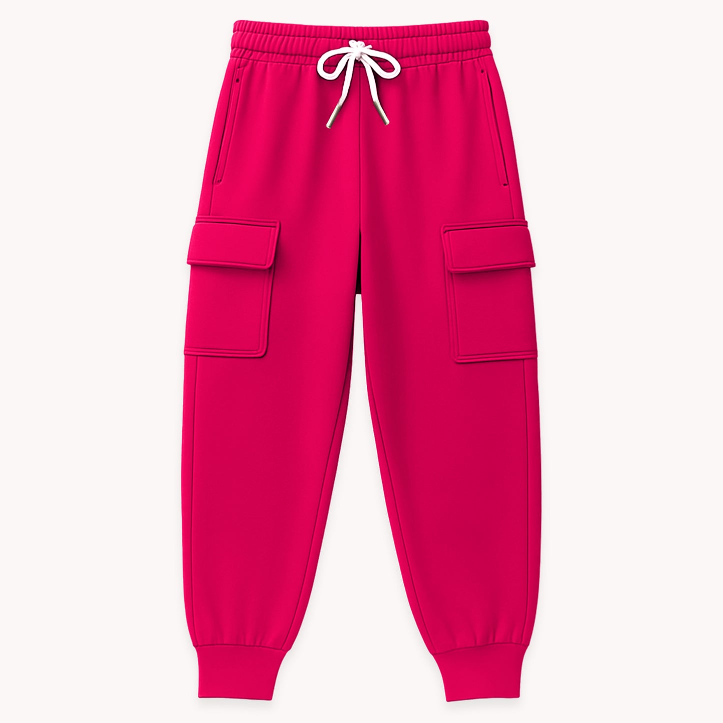 Kuchipoo Girls 4 Pockets Cargo Joggers - Pack of 3
