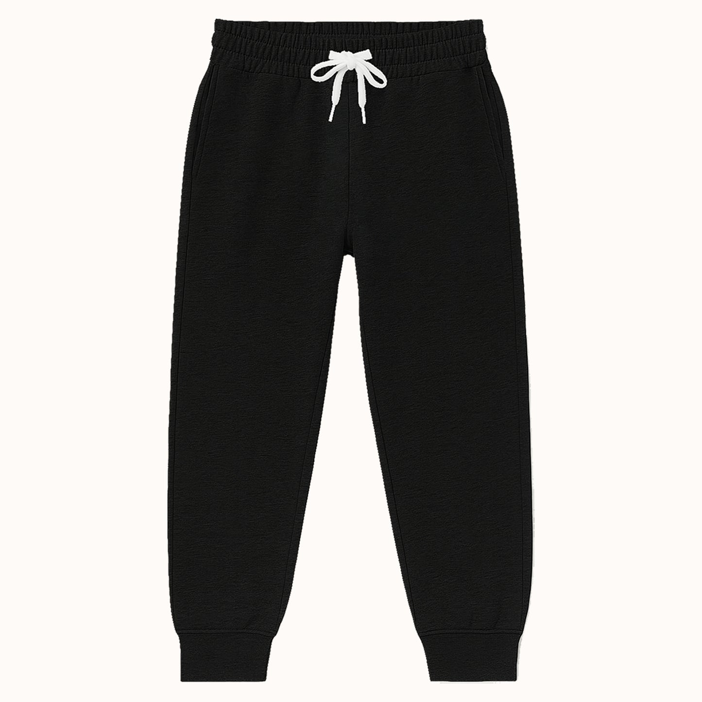 Kuchipoo Boys Solid Joggers | Elastic Waist Track Pants with Drawstring | Navy, Grey & Black - Pack of 3