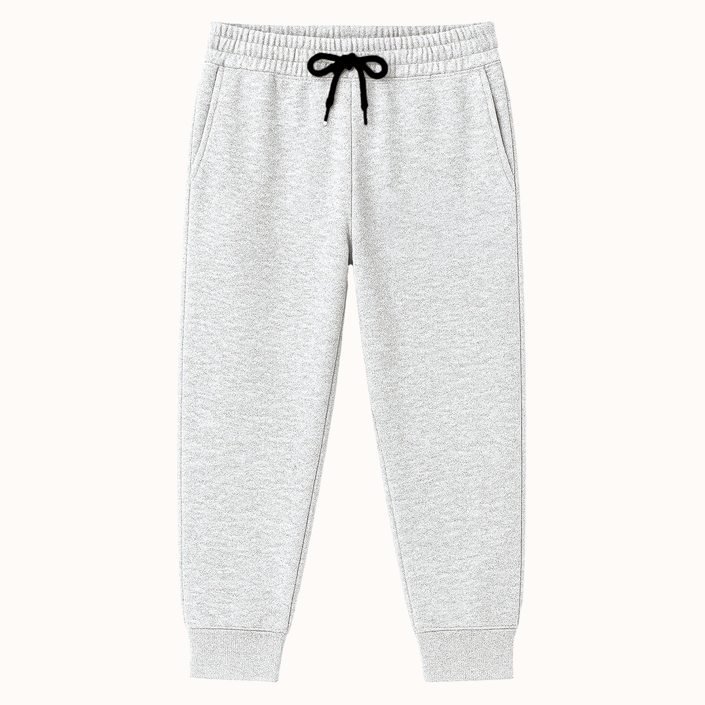 Kuchipoo Boys Solid Joggers | Elastic Waist Track Pants with Drawstring | Navy, Grey & Black - Pack of 3