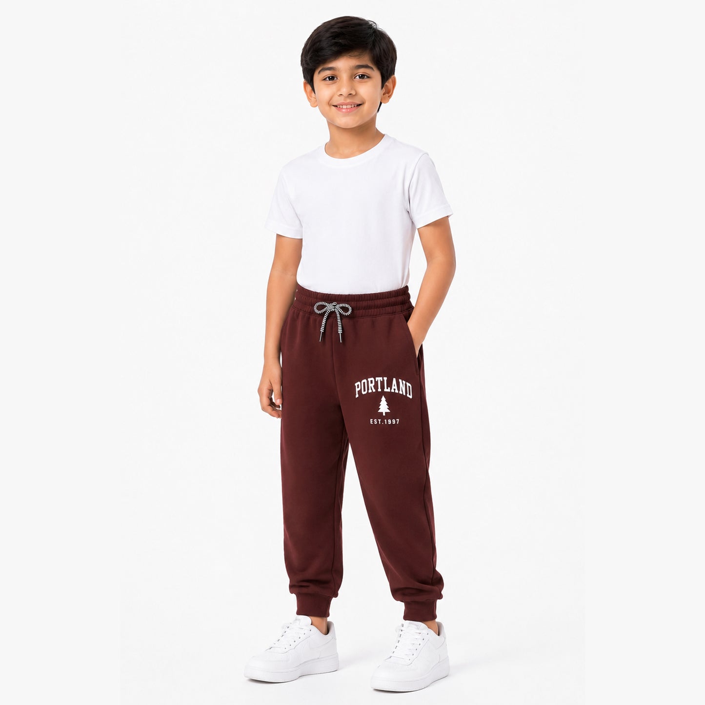 Kuchipoo Boys Cotton Track Pants | Pocket Joggers with Elastic Waist & Drawstring | Soft & Comfortable Casual Wear | Pack of 3