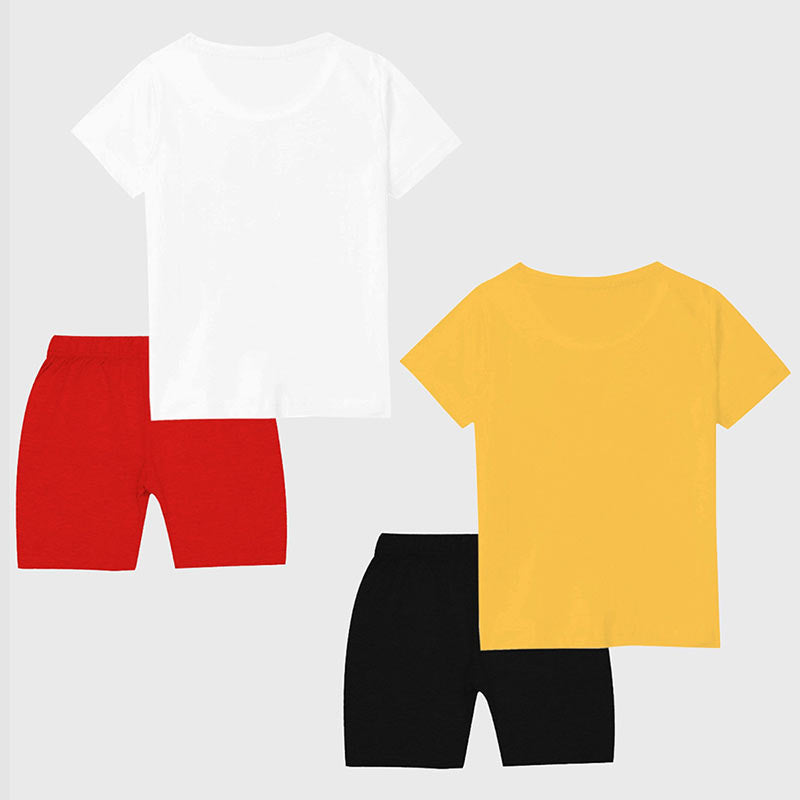 KUCHIPOO BOYS HALF SLEEVES T-SHIRTS AND SHORTS SET