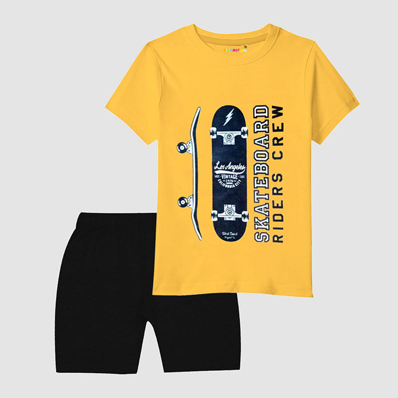 KUCHIPOO BOYS HALF SLEEVES T-SHIRTS AND SHORTS SET