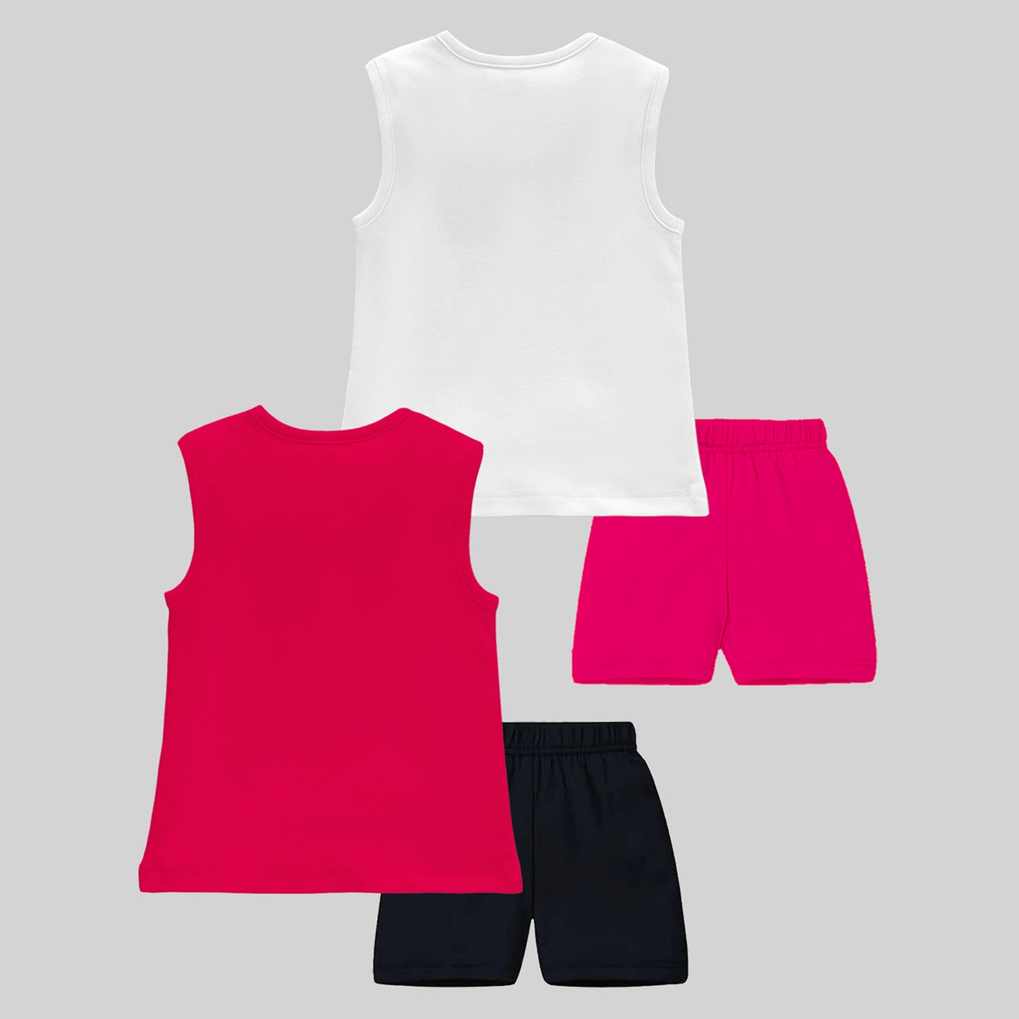 KUCHIPOO © DISNEY GIRLS HALF SLEEVES T-SHIRTS AND SHORTS SET