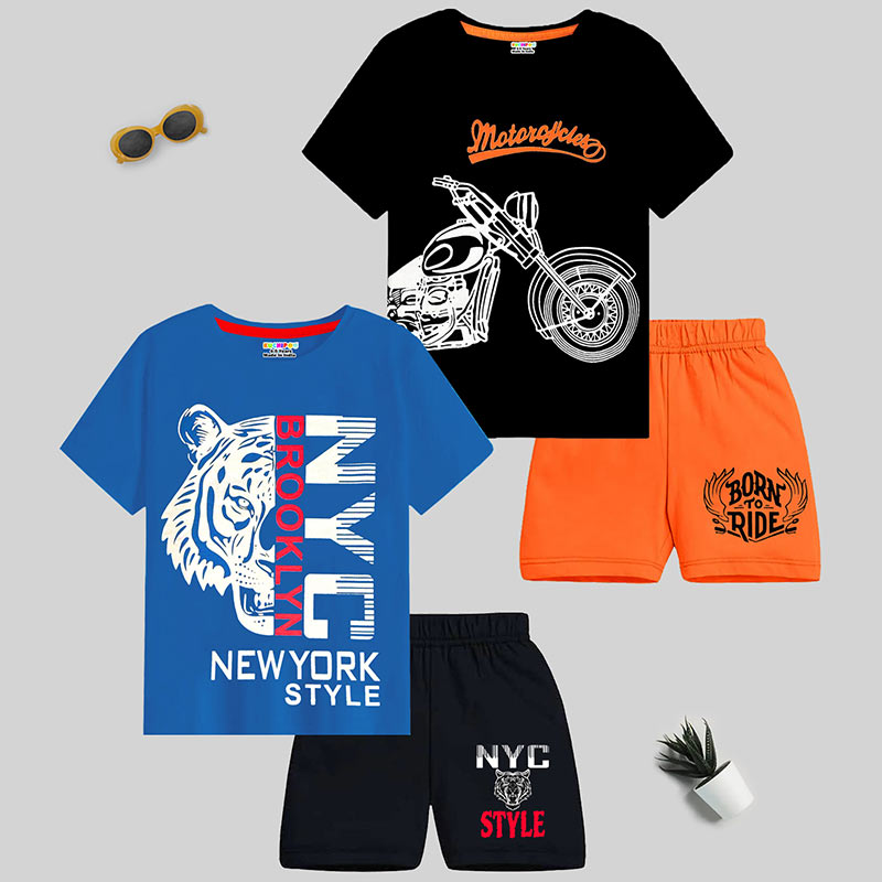 KUCHIPOO BOYS HALF SLEEVES T-SHIRTS AND SHORTS SET