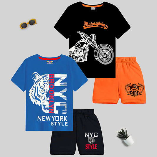 KUCHIPOO BOYS HALF SLEEVES T-SHIRTS AND SHORTS SET