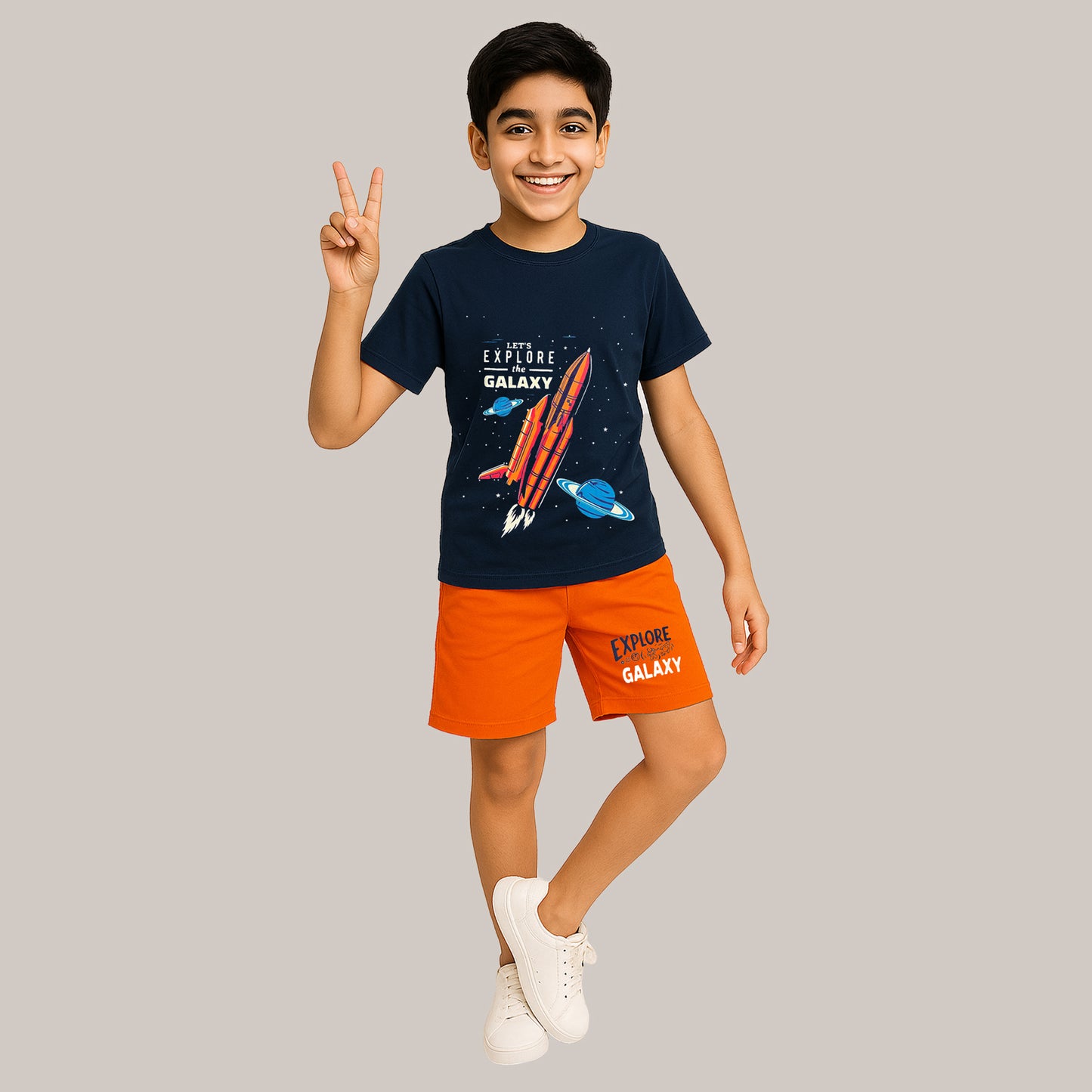 KUCHIPOO BOYS HALF SLEEVES T-SHIRTS AND SHORTS SET