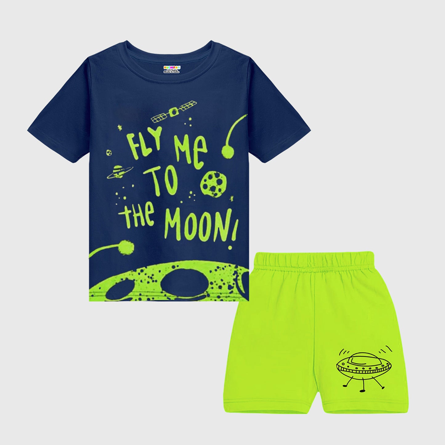 KUCHIPOO BOYS HALF SLEEVES T-SHIRTS AND SHORTS SET