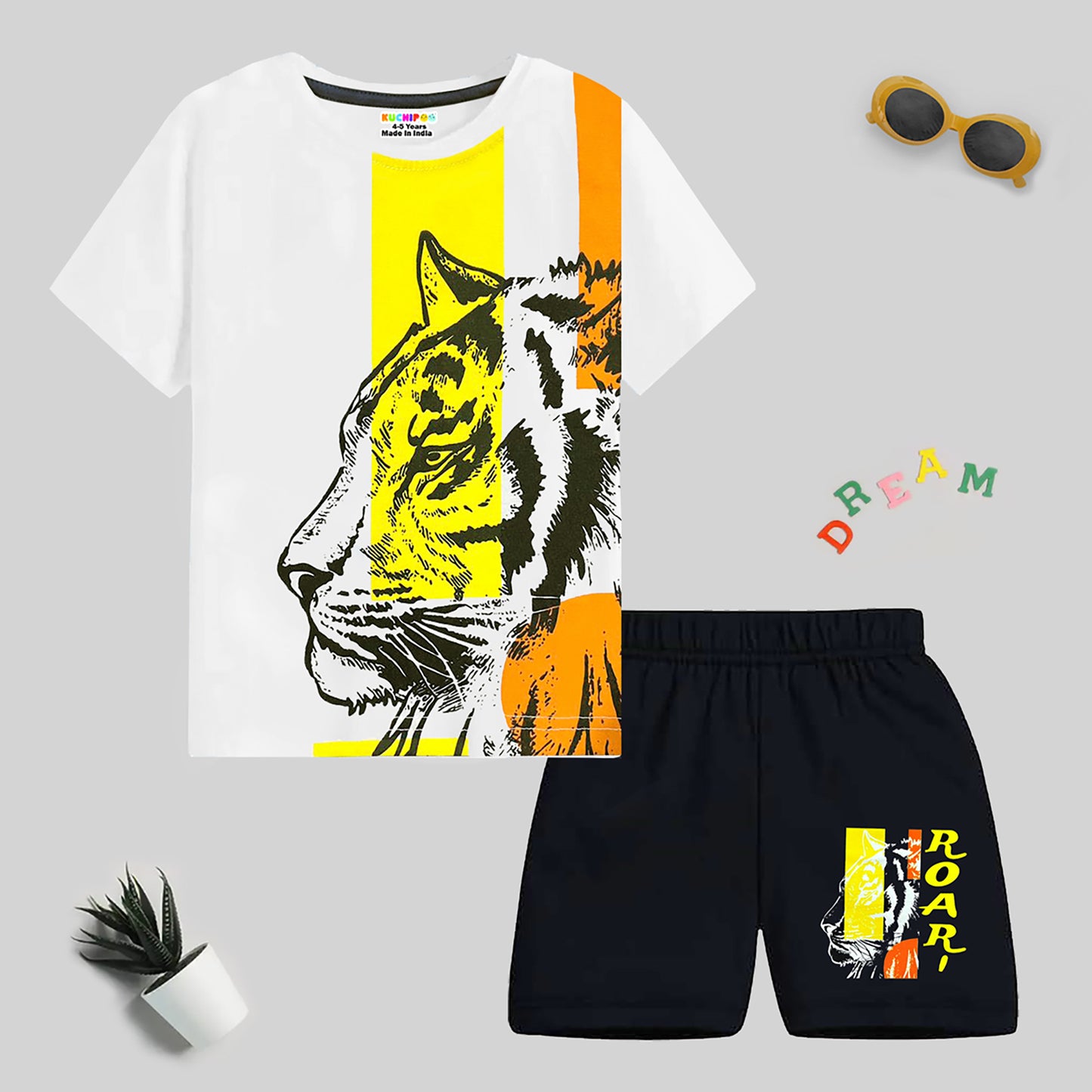 KUCHIPOO BOYS HALF SLEEVES T-SHIRTS AND SHORTS SET