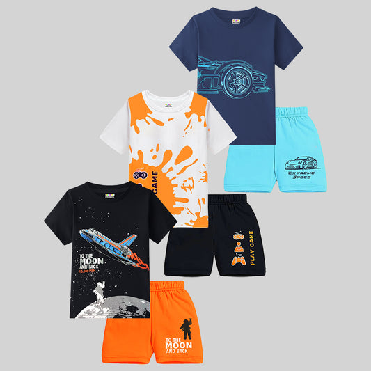 KUCHIPOO Baby Boys T-Shirts and Shorts Set