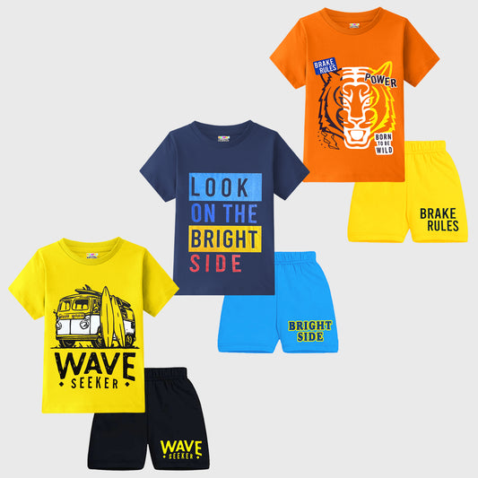 KUCHIPOO Baby Boys T-Shirts and Shorts Set