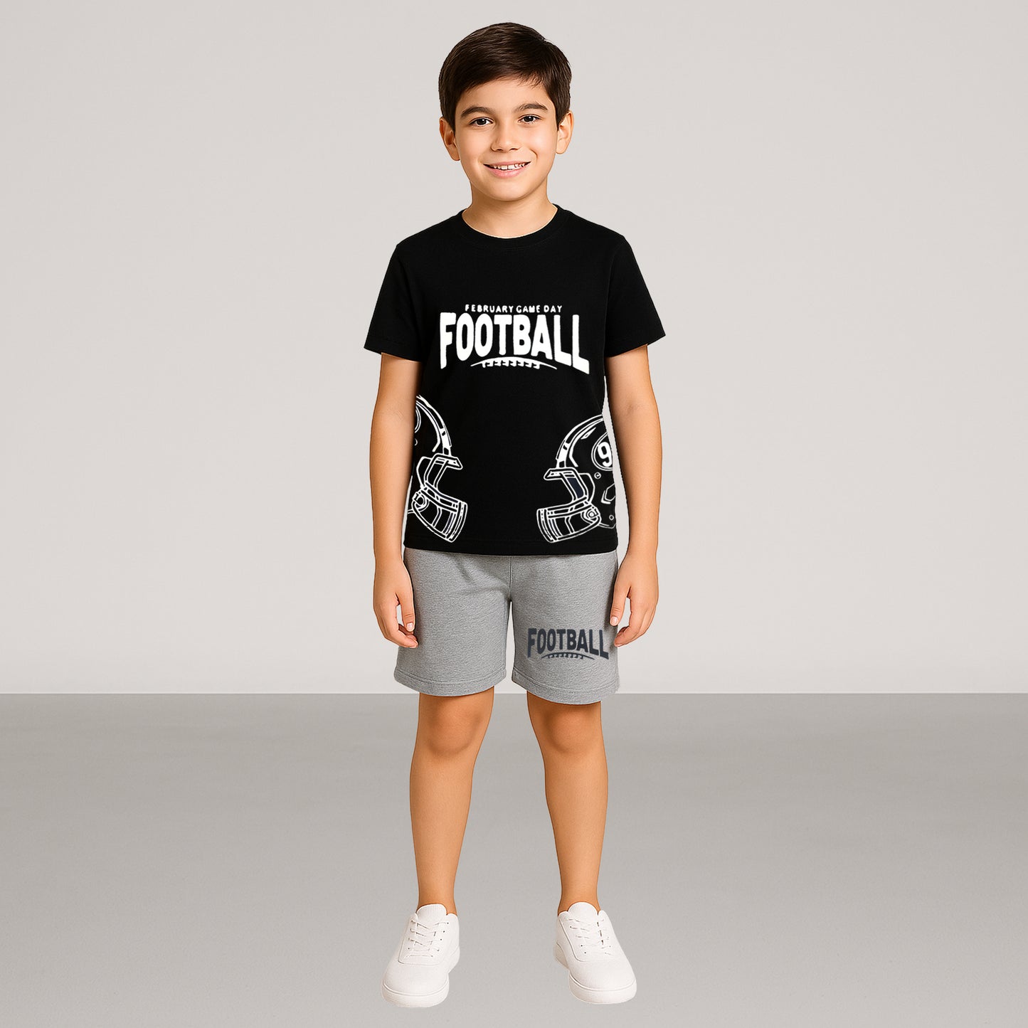 KUCHIPOO BOYS HALF SLEEVES T-SHIRTS AND SHORTS SET