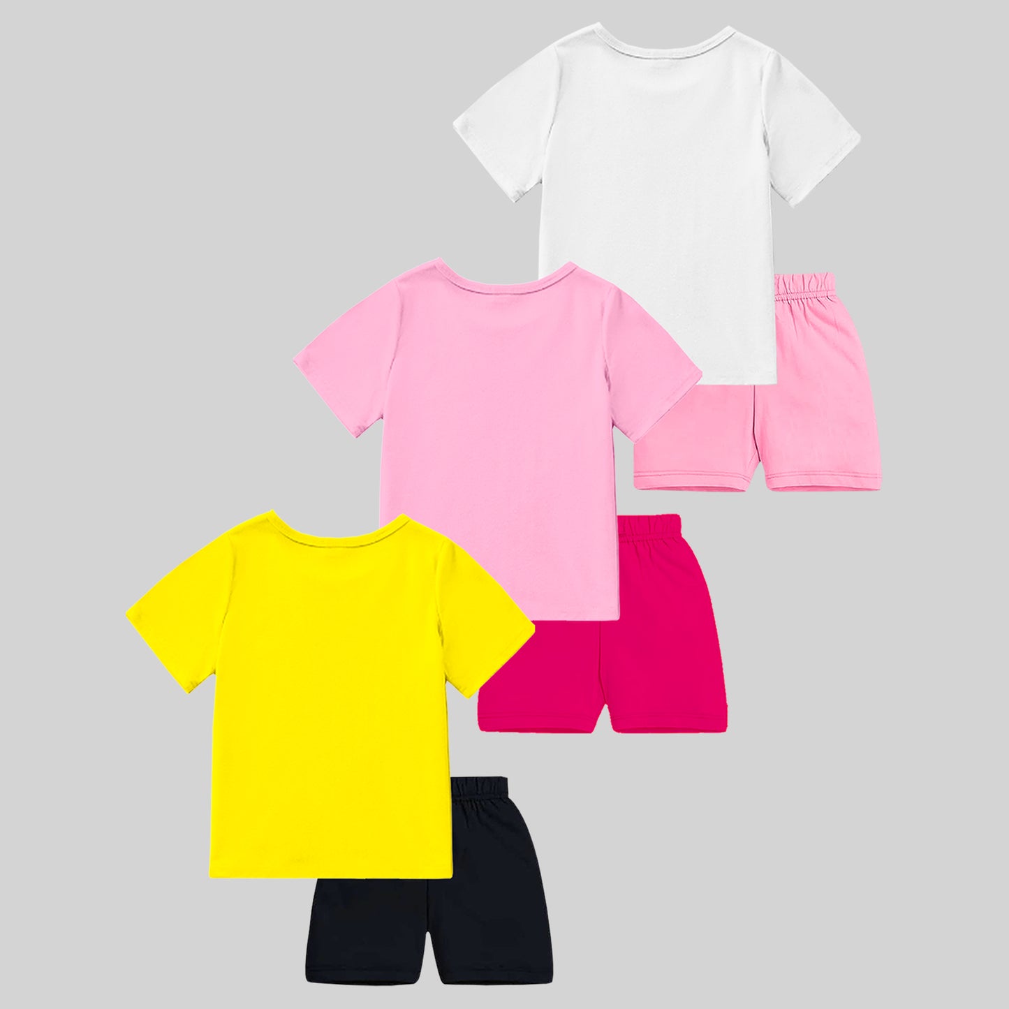 KUCHIPOO GIRLS HALF SLEEVES T-SHIRTS AND SHORTS SET