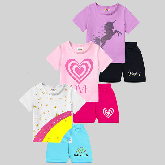 KUCHIPOO Baby Boys T-Shirts and Shorts Set