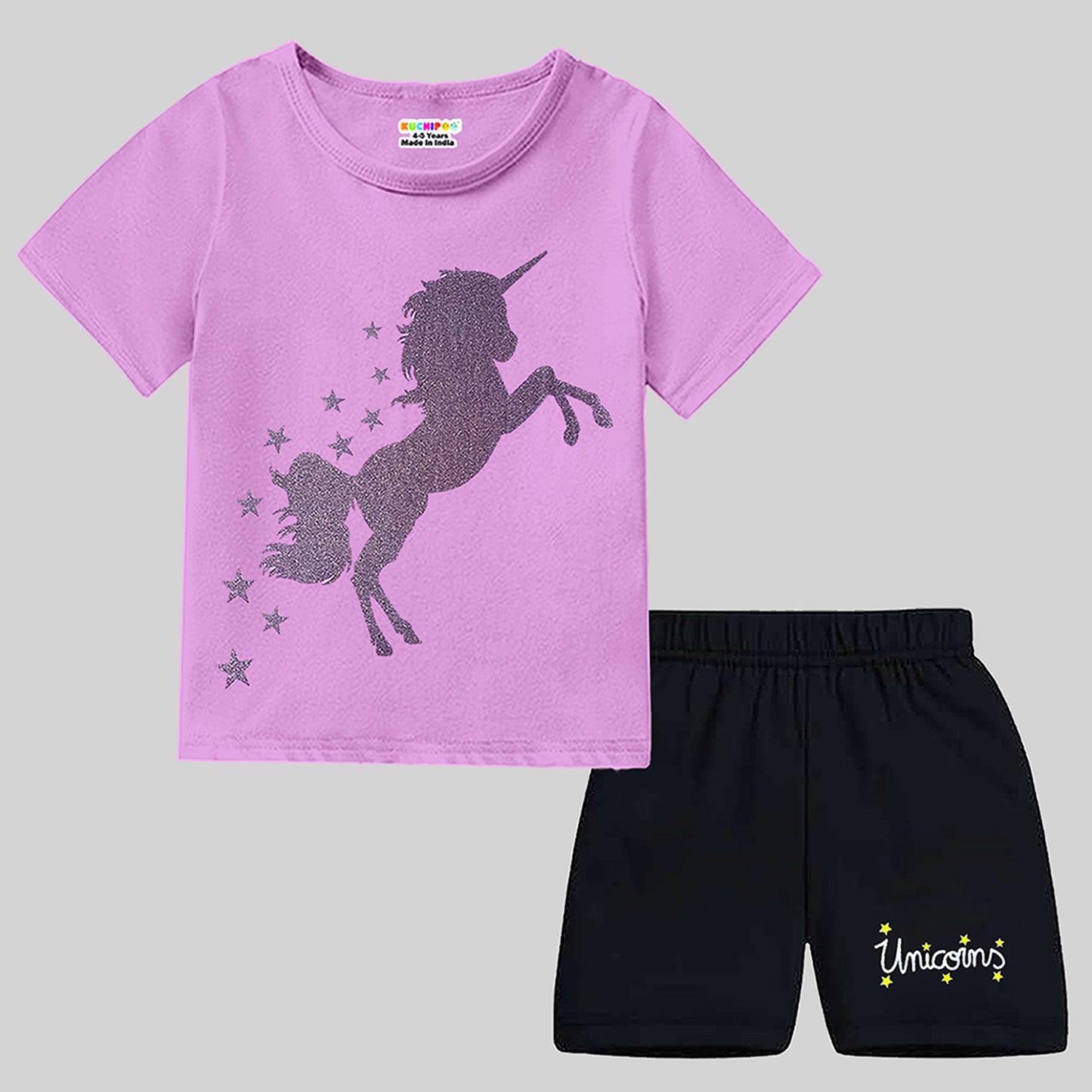 KUCHIPOO Baby Boys T-Shirts and Shorts Set