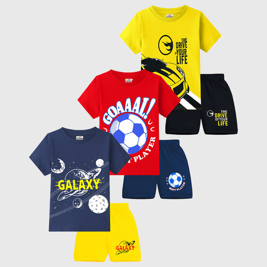 KUCHIPOO Baby Boys T-Shirts and Shorts Set