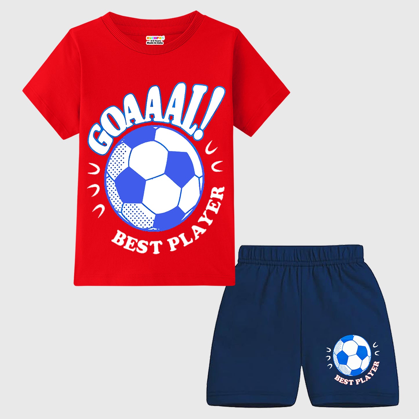 KUCHIPOO Baby Boys T-Shirts and Shorts Set