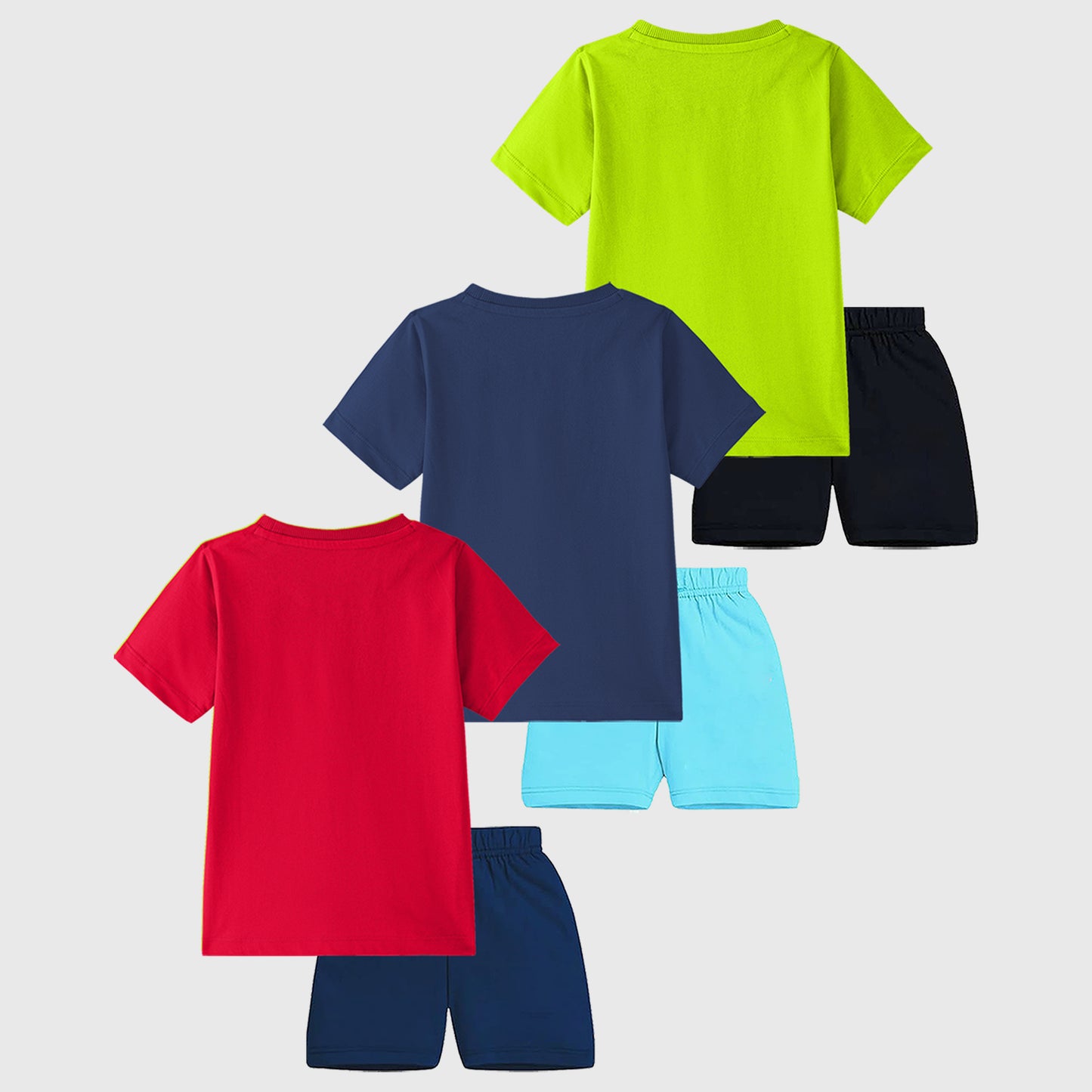 KUCHIPOO BOYS HALF SLEEVES T-SHIRTS AND SHORTS SET