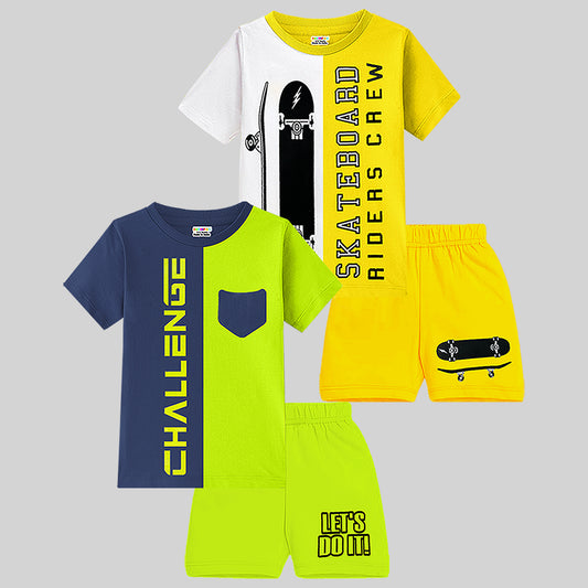 KUCHIPOO BOYS HALF SLEEVES T-SHIRTS AND SHORTS SET