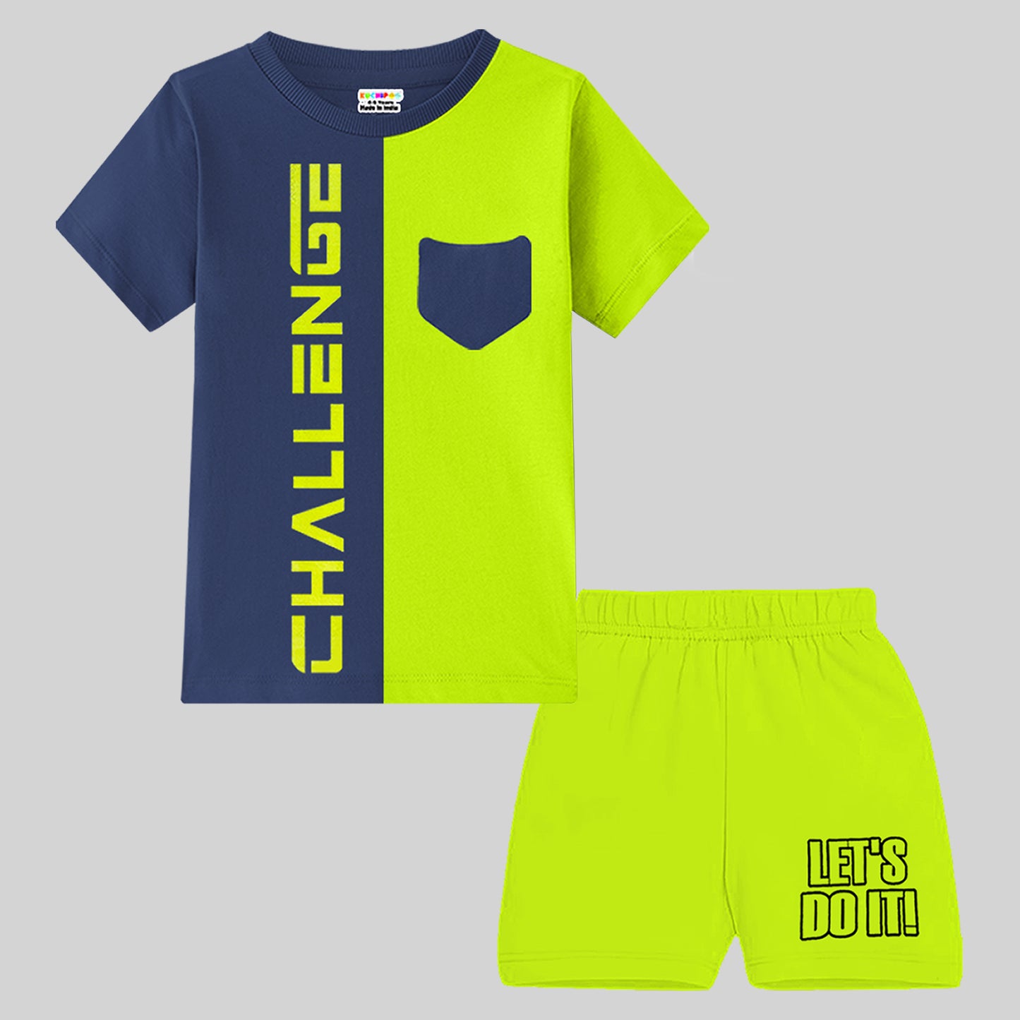 KUCHIPOO BOYS HALF SLEEVES T-SHIRTS AND SHORTS SET