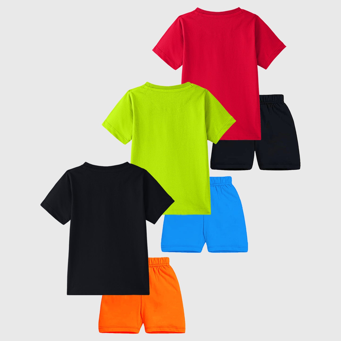 KUCHIPOO Boys Half Sleeves T-Shirts and Shorts Set