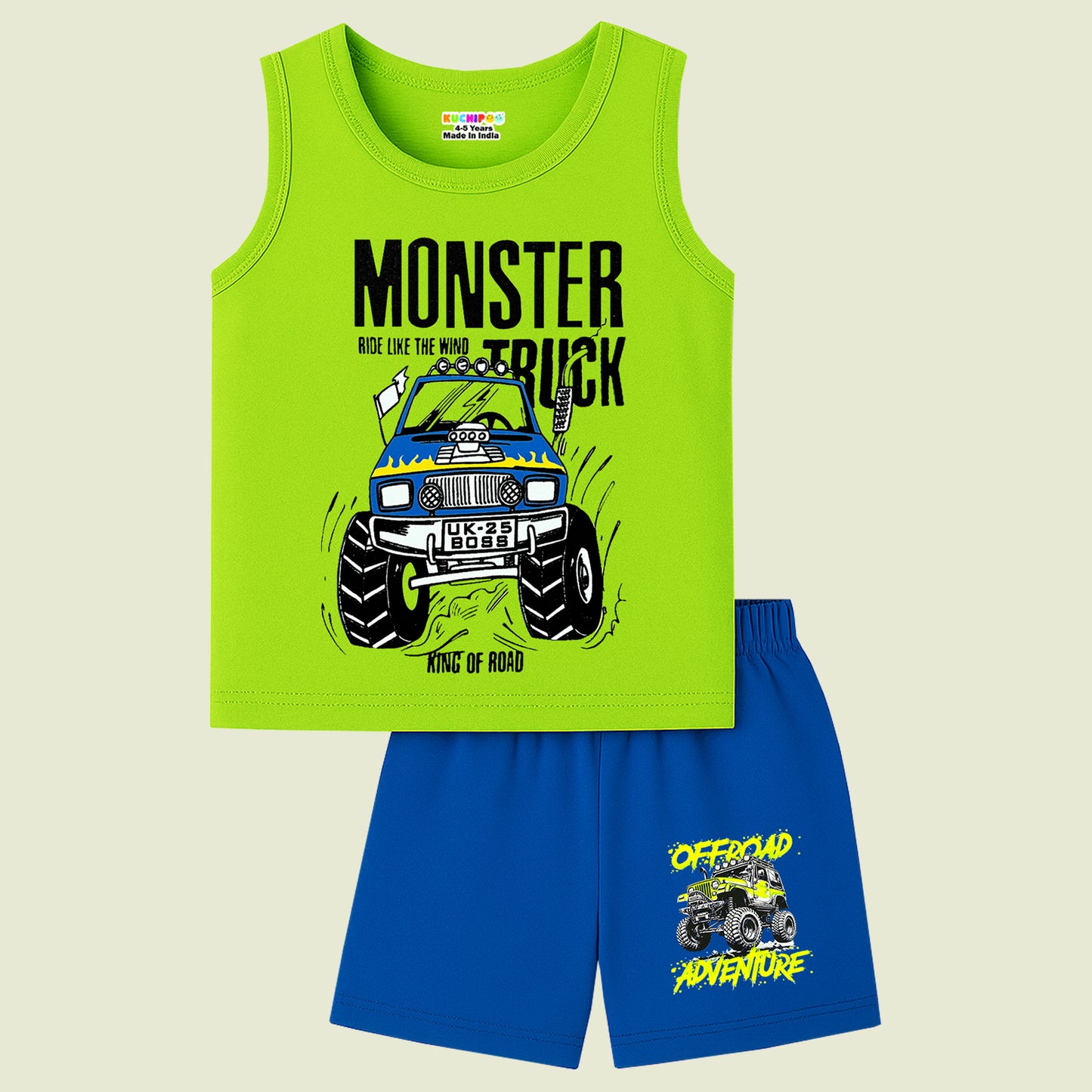 KUCHIPOO Baby Boys T-Shirts and Shorts Set