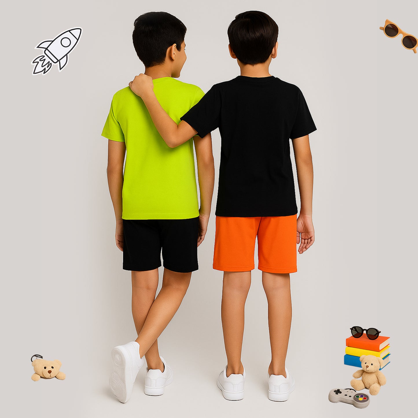 KUCHIPOO Baby Boys T-Shirts and Shorts Set