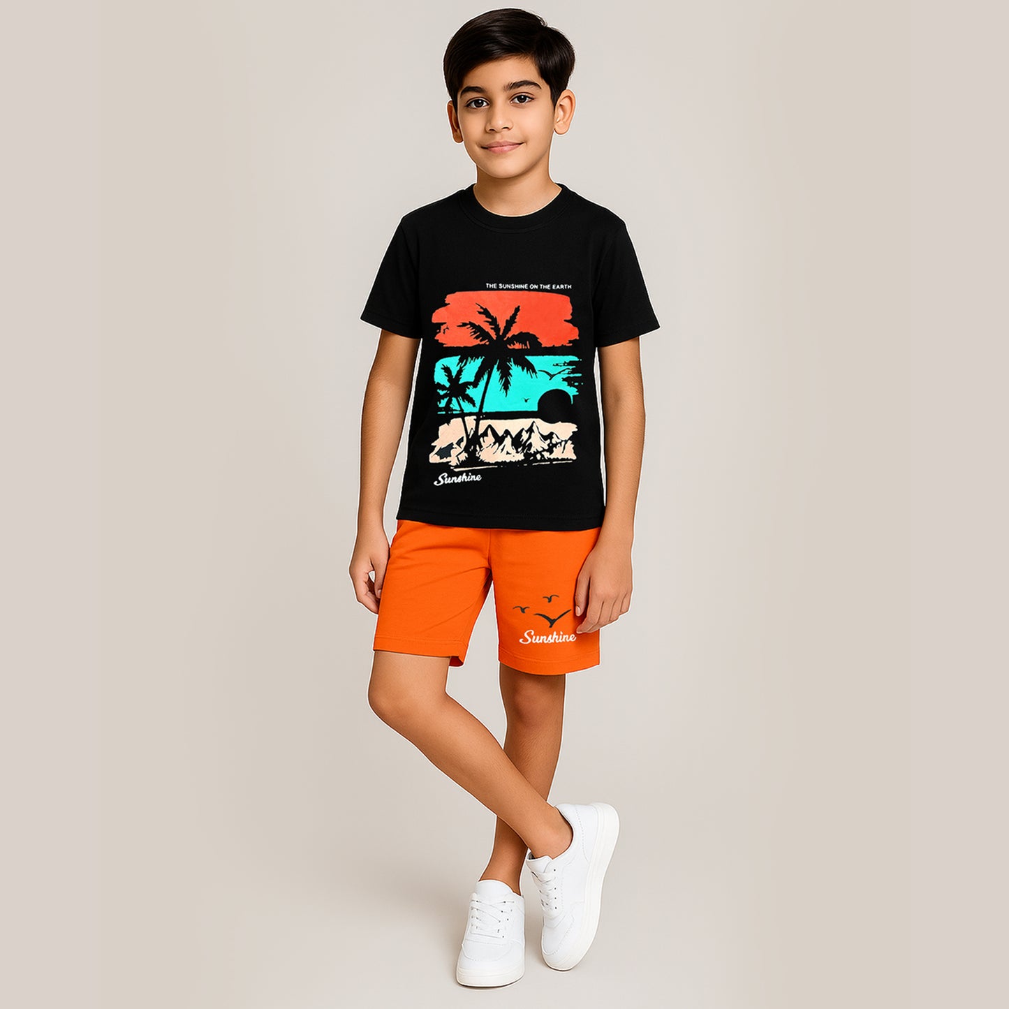 KUCHIPOO Baby Boys T-Shirts and Shorts Set