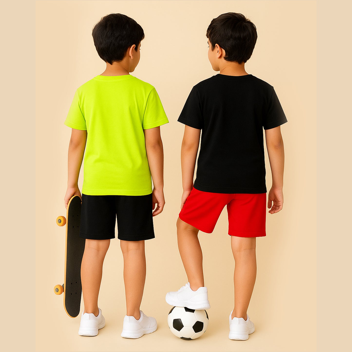 KUCHIPOO BOYS HALF SLEEVES T-SHIRTS AND SHORTS SET