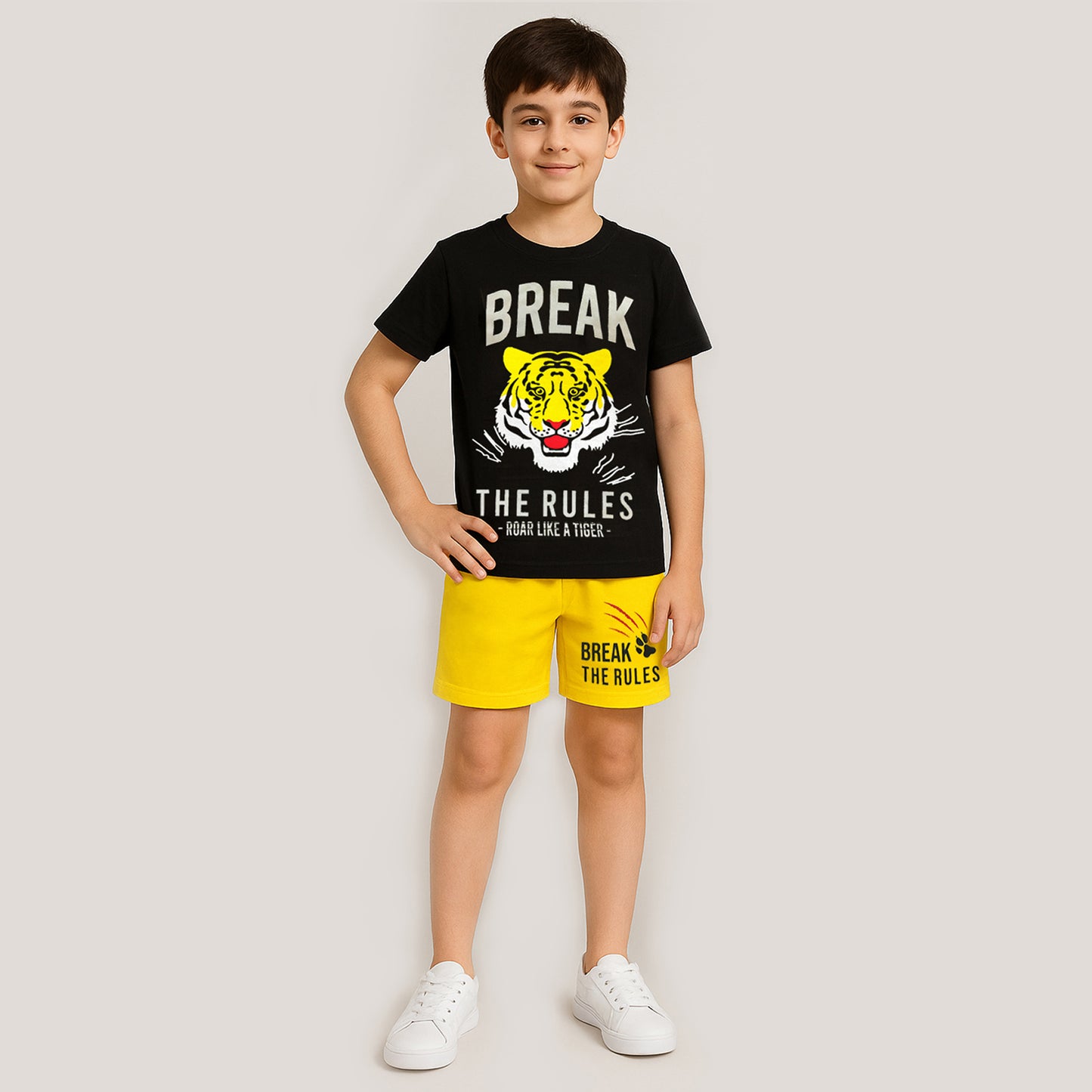 KUCHIPOO BOYS HALF SLEEVES T-SHIRTS AND SHORTS SET