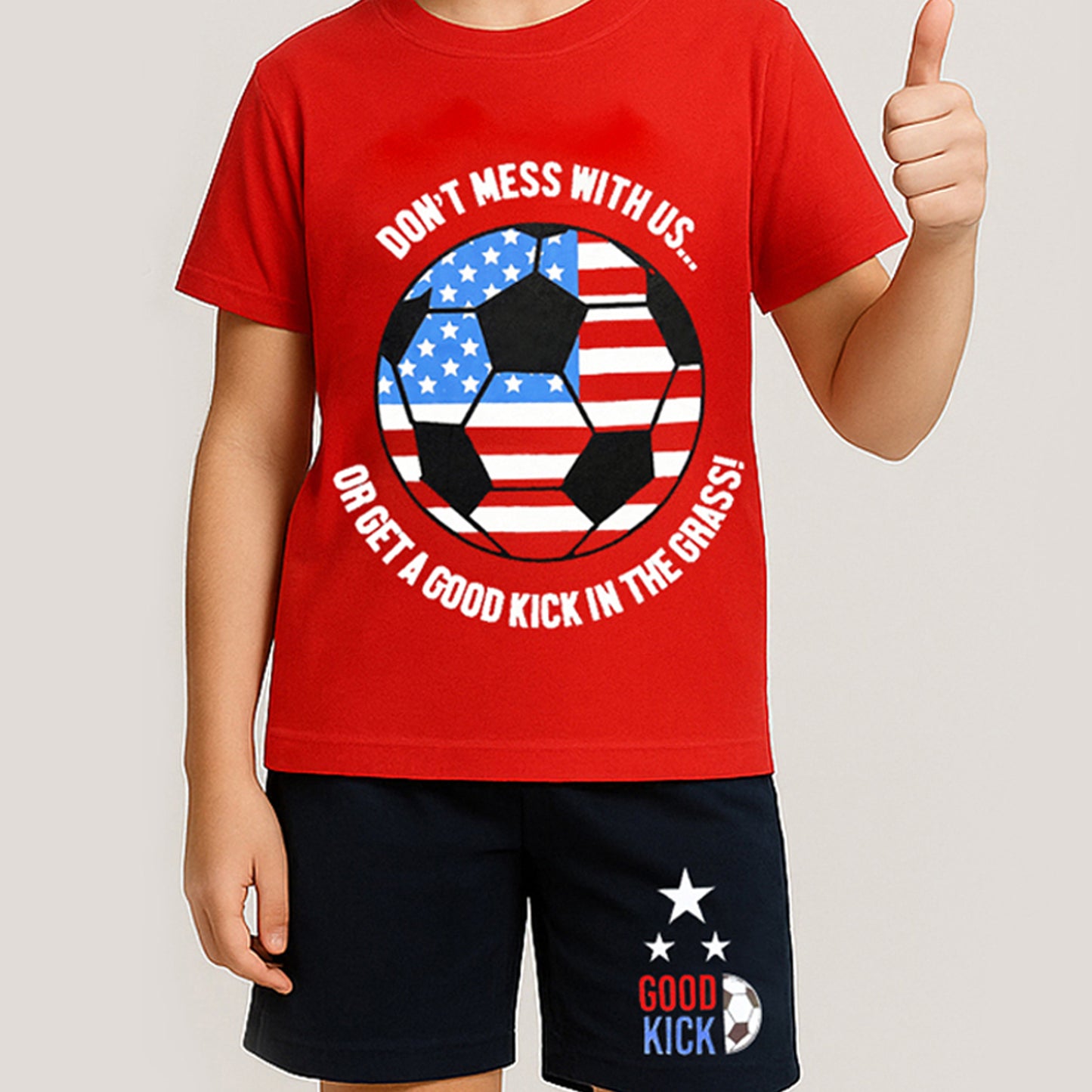 KUCHIPOO BOYS HALF SLEEVES T-SHIRTS AND SHORTS SET