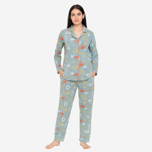Kuchipoo 100% Cotton Women's Night Suit Set
