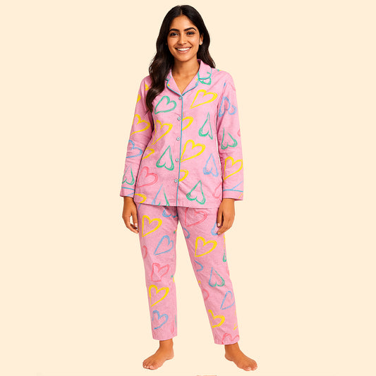 Kuchipoo 100% Cotton Women's Night Suit Set