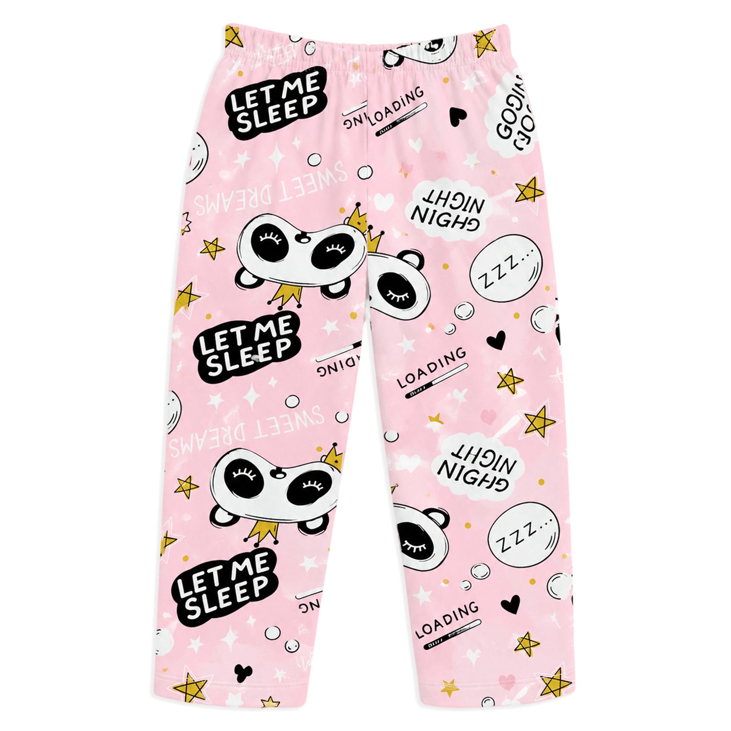 Kuchipoo Girls 100% Cotton Night Suit Set | Soft & Breathable Printed Pyjama Set | Full Sleeve Button Down Sleepwear for Girls