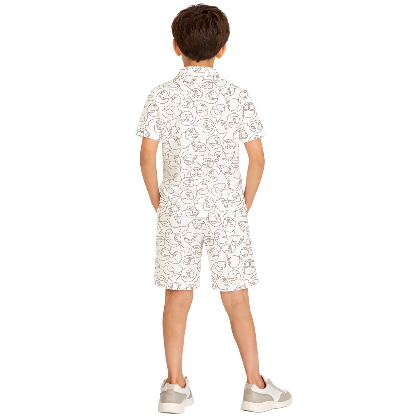 Kuchipoo Boys 100% Rayon Co-Ord Set | Printed Half Sleeve Shirt & Shorts | Soft Breathable Fabric | Casual Summer Wear | Kids Stylish Outfit