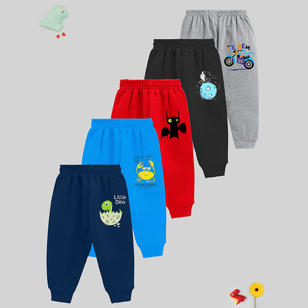 Buy Kuchipoo Girls Cotton Disney Character Printed Multi-Colored Trackpants, Kids Wear, Track Pants, Track Pants for Girls, Kids Track Pants
