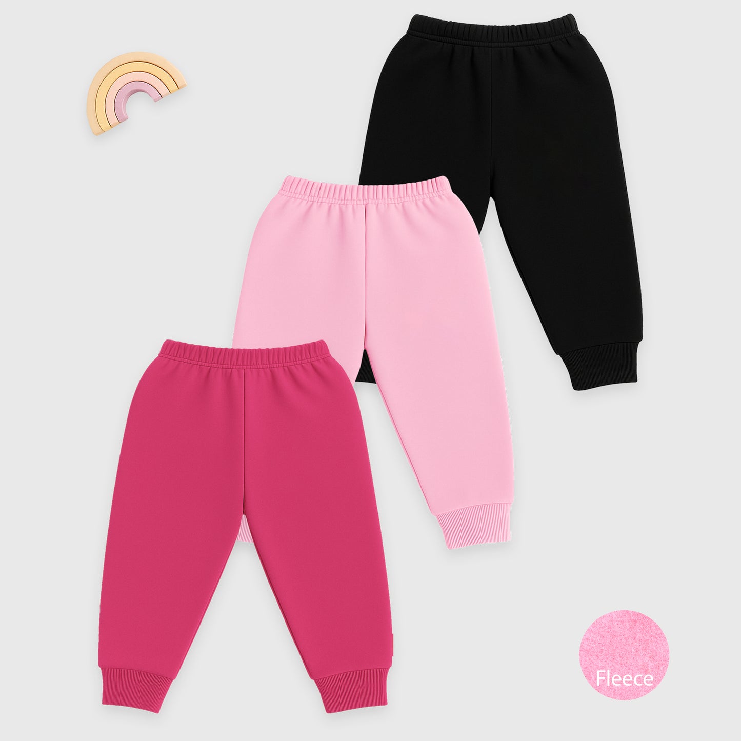 Kuchipoo Baby Girl Winter Fleece Pajamas