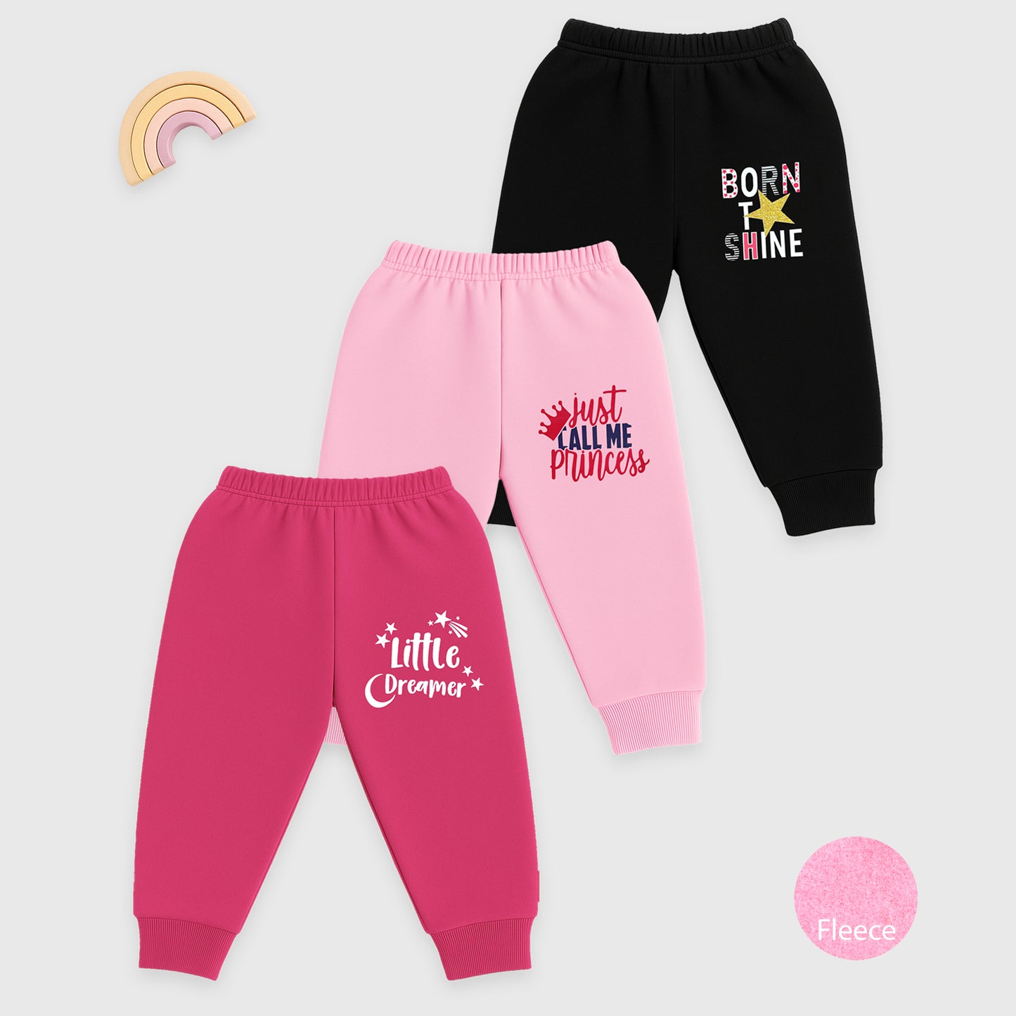 Kuchipoo Baby Girl Winter Fleece Pajamas