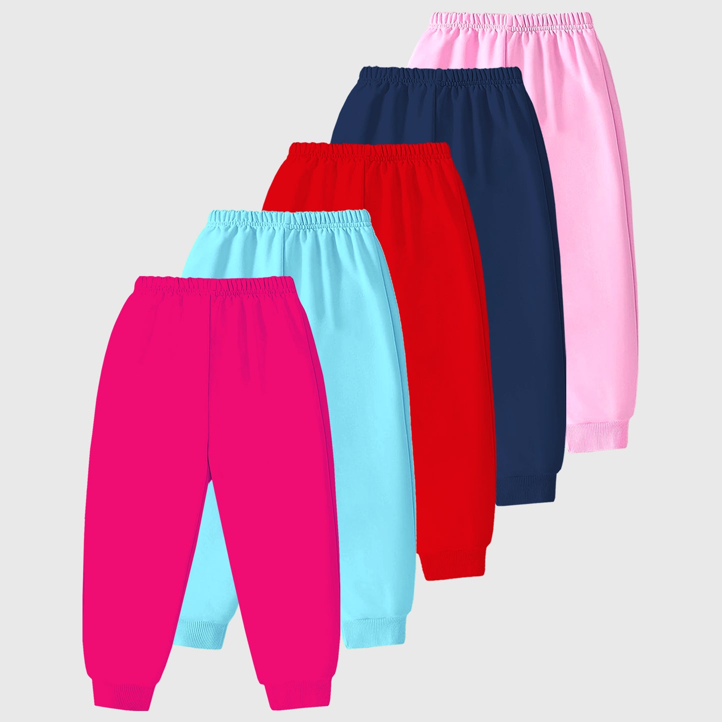 Kuchipoo Regular Fit Girls Pyjamas Set-Pack of 5