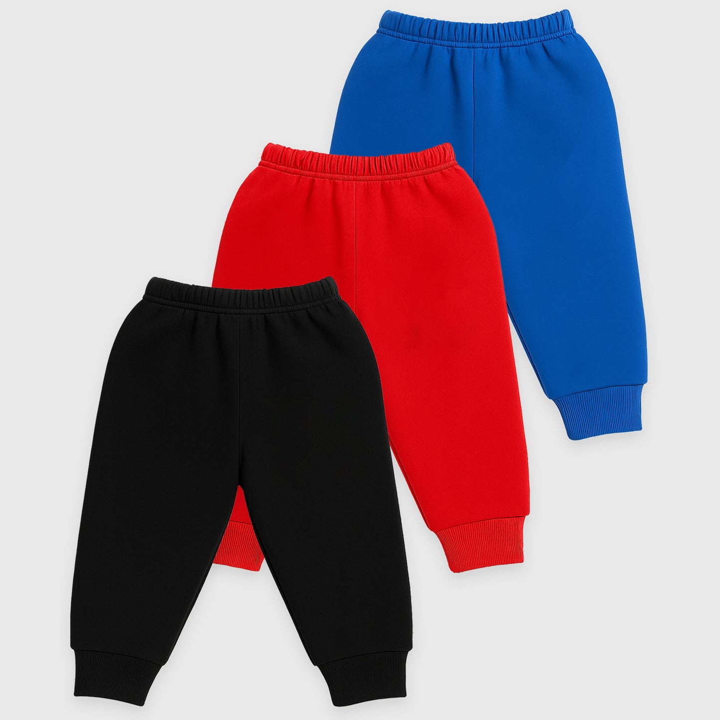 Kuchipoo Baby Boy Winter Fleece Pajamas – Warm & Soft Bottoms (Pack of 3)