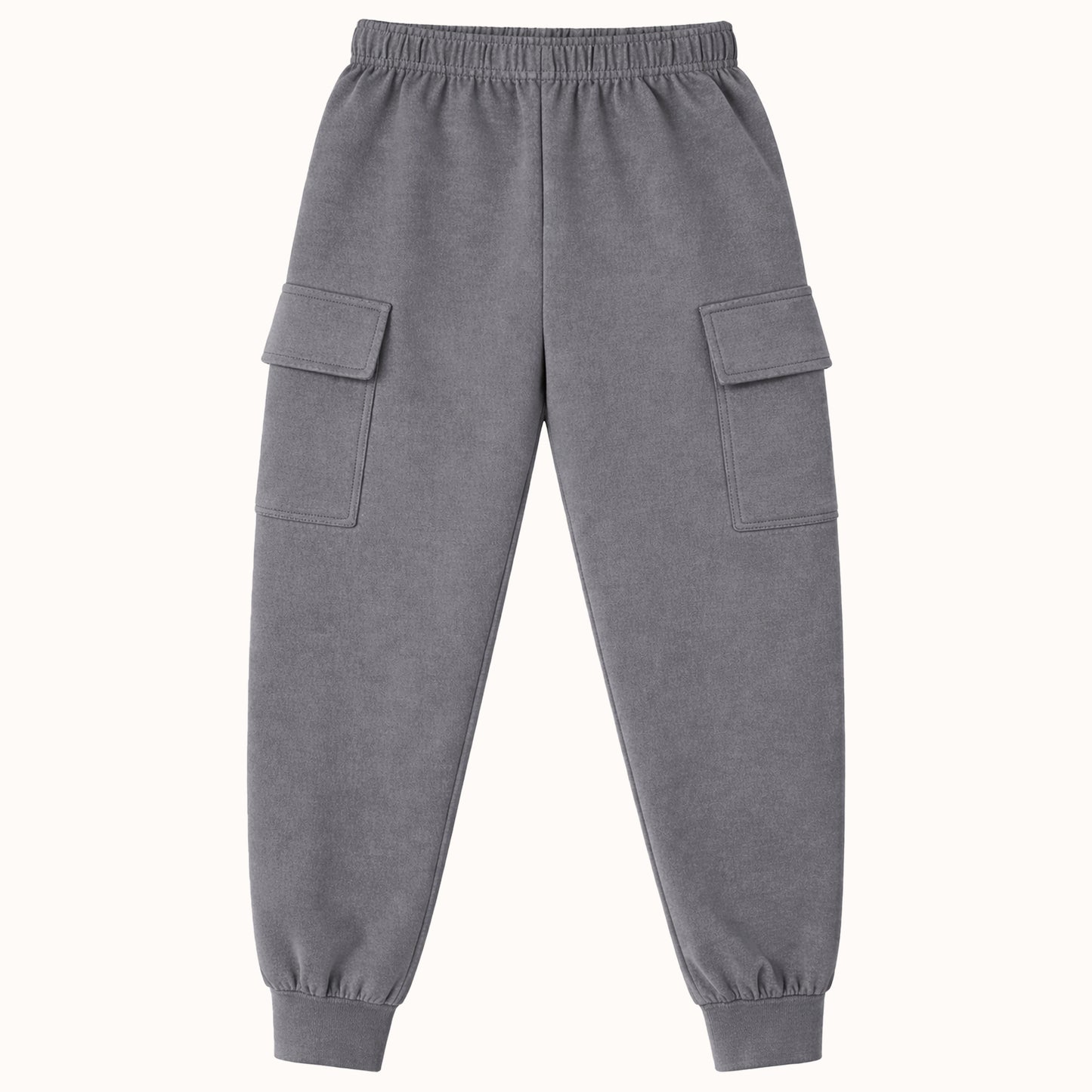 Kuchipoo Boys Cotton Cargo Jogger Pants with Pocket | Soft Elastic Waist Comfortable Track Pants for Boys | Casual Joggers for Kids | Pack of 3