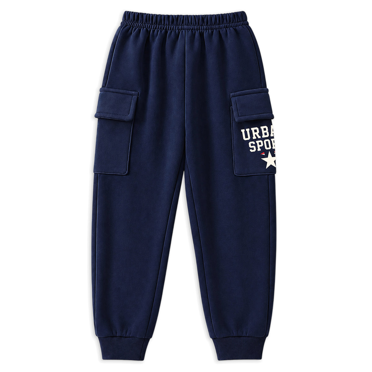 Kuchipoo Boys Cotton Cargo Jogger Pants with Pocket | Soft Elastic Waist Comfortable Track Pants for Boys | Casual Joggers for Kids | Pack of 3
