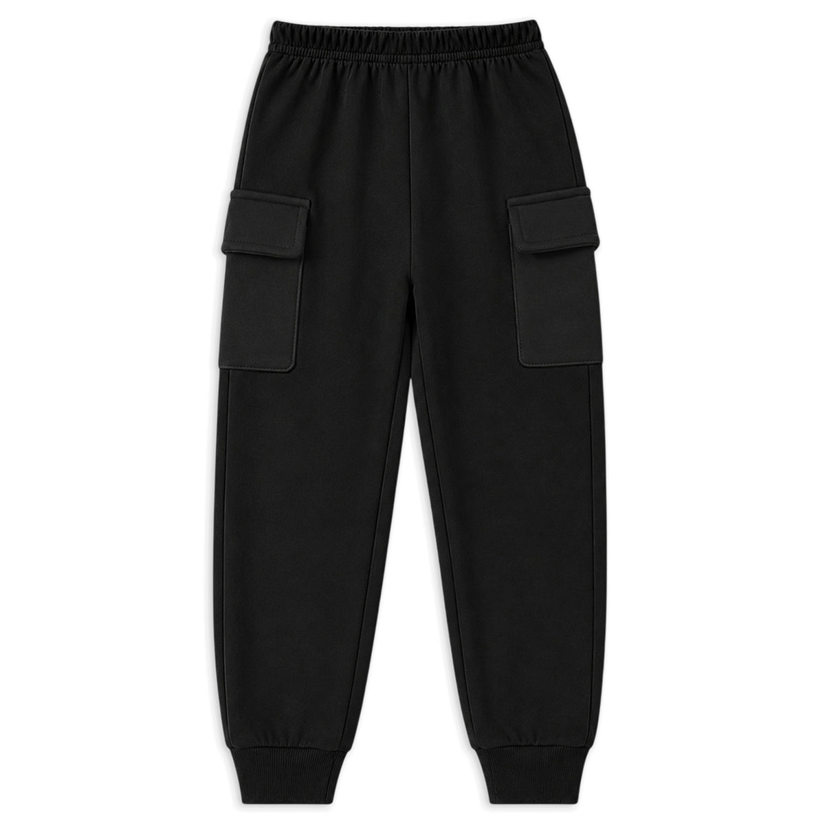 Kuchipoo Boys Cotton Cargo Jogger Pants with Pocket | Soft Elastic Waist Comfortable Track Pants for Boys | Casual Joggers for Kids | Pack of 3