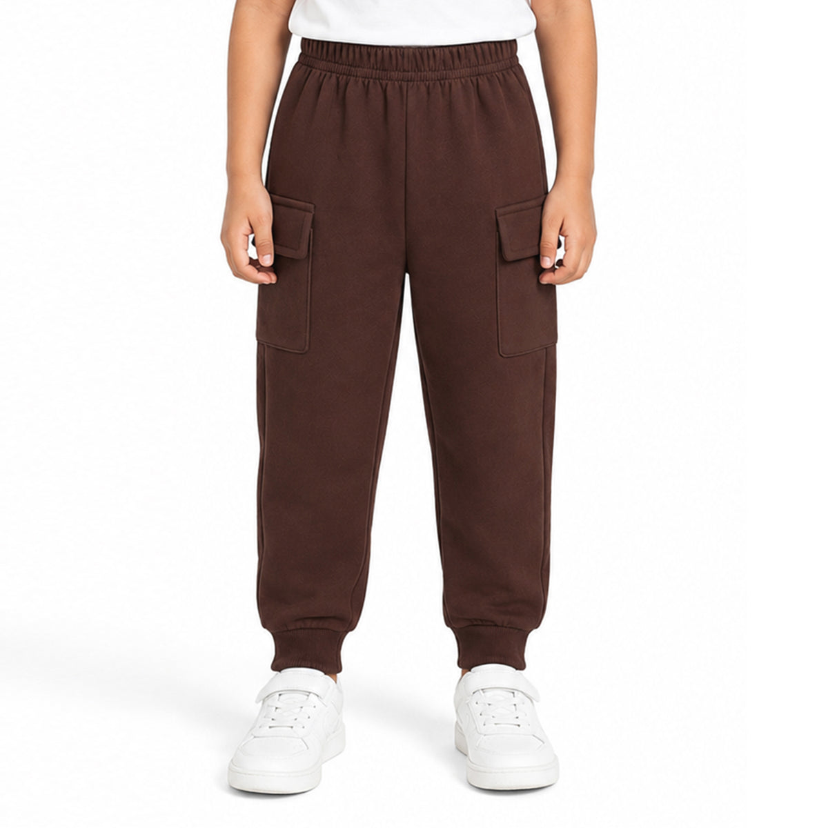 Kuchipoo Boys Cotton Cargo Jogger Pants with Pocket | Soft Elastic Waist Comfortable Track Pants for Boys | Casual Joggers for Kids | Pack of 3